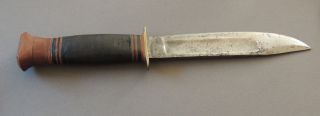 Antique Rare Marbles Gladstone M.  S.  A.  Co.  Msa Hunting Fighting Knife