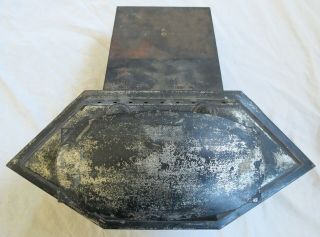 Triple Burner Whale Oil Carriage Lamp/Headlight? Beveled Glass Old Vtg Antique 9