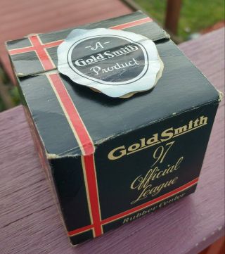 Rare Vintage 1933 - 1939 GoldSmith 97 Official Baseball with box 8