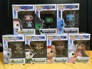 Funko Pop Wizard Of Oz Complete Set Rare Vaulted Htf Dorothy Wicked Witch Glinda