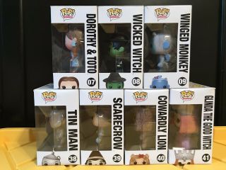 Funko Pop Wizard of Oz Complete Set Rare Vaulted HTF Dorothy Wicked Witch Glinda 2