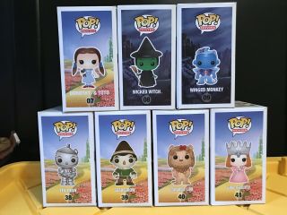Funko Pop Wizard of Oz Complete Set Rare Vaulted HTF Dorothy Wicked Witch Glinda 3
