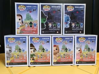 Funko Pop Wizard of Oz Complete Set Rare Vaulted HTF Dorothy Wicked Witch Glinda 4