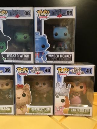 Funko Pop Wizard of Oz Complete Set Rare Vaulted HTF Dorothy Wicked Witch Glinda 8