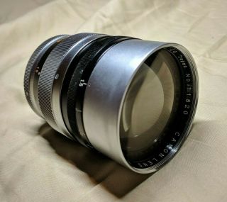 Canon 85 f/1.  5 L39 with Rare Hood Leica Screw Mount LTM Rangefinder 4