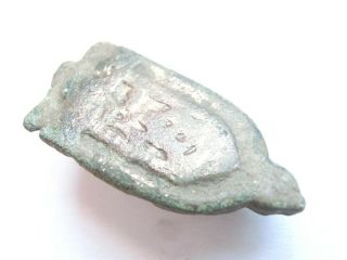 Iron Age Hallstatt Culture Ancient Celtic Billon With Driud Symbols Amulet Mount