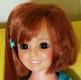MIB PERFECT Vtg 60s Ideal Grow Hair Crissy Doll Orig Aqua Clothes Shoes Papers, 2