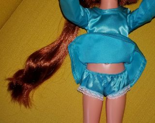 MIB PERFECT Vtg 60s Ideal Grow Hair Crissy Doll Orig Aqua Clothes Shoes Papers, 8