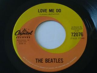 Beatles Love Me Do Ultra Rare Canada 1st Press 45 Ringo 200 Distributed