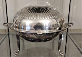 Goldsmith & Silversmith Co Silver Plated Revolving Domed Top Breakfast Server