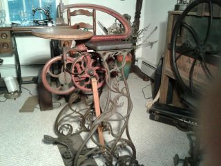 Exotic Trump Brothers Treadle Scroll Saw Extra Rare Vernacular High Victorian