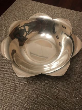 Tiffany & Co.  Sterling Silver Flower Dish 8in X 2in 10.  99ozt