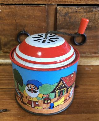 Antique Vintage Wind Up Musical Tin Toy West Germany Lorenz