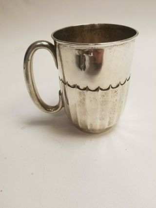 Antique Harrods London Sterling Silver Cup Mug 4.  4 Ounces