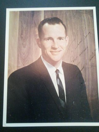 Edward H White Apollo 1 - Hand Signed Vintage Photograph Very Rare Item
