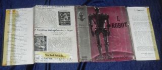 I,  Robot First Edition by Isaac Asimov 1950 with Dust Jacket Rare 3