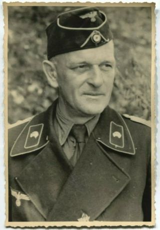 Ww2 Archived Photo Panzertruppe Officer