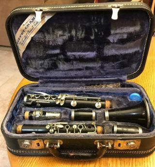 Vintage Evette Schaeffer Buffet Crampon Master Model Clarinet W/case
