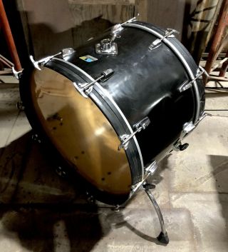 Vintage Ludwig 24” Bass Drum - “Black Cortex” - Made in USA 4