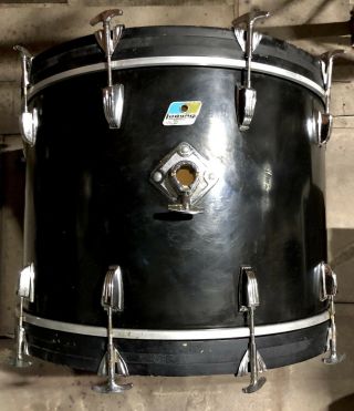 Vintage Ludwig 24” Bass Drum - “Black Cortex” - Made in USA 7