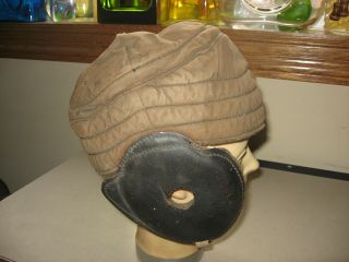 Antique Circa 1910 - 1920 Goldsmith Dog Ear Style Football Helmet Great Shape