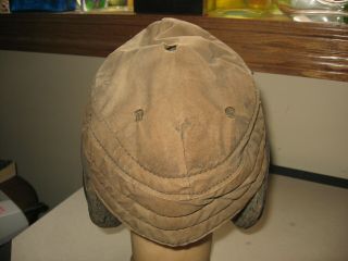 Antique Circa 1910 - 1920 Goldsmith Dog Ear Style Football Helmet Great Shape 4