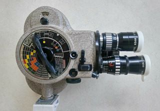 Emel vintage 8mm movie camera,  still,  with meter 5