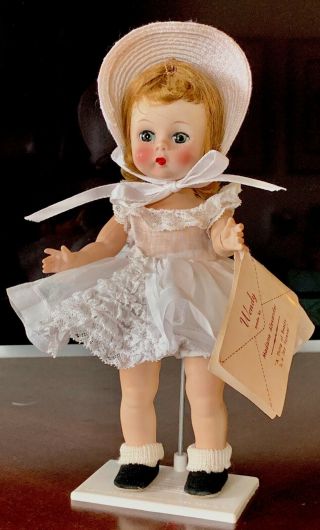 Vintage Madame Alexander Kin’s Wendy Doll In 586 - 1956 Dress With Tag & Box
