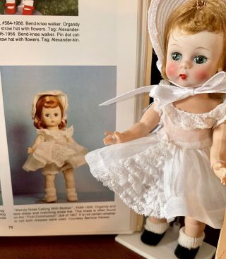 Vintage Madame Alexander Kin’s WENDY DOLL in 586 - 1956 Dress With Tag & Box 4