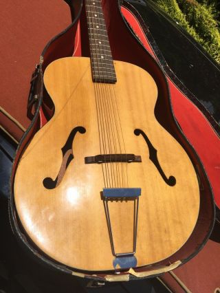 Harmony Patrician Archtop Acoustic Guitar Vintage 1960s Rare Find