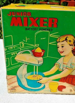 Vintage Junior Mixer Battery Operated By Alps In Japan Box Child 