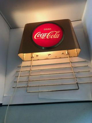 Vintage Drink Coca Cola Metal Sign Rack Wall Mount Light