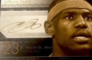 LEBRON JAMES AUTOGRAPHED 2 X 2013 EXQUISITE BOOKLET CARD LAKERS VERY RARE WOW 11