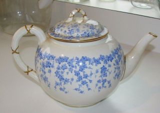 Antique Royal Worcester Teapot - 1881 - Great Cond.  - Handpainted - Gold Trim
