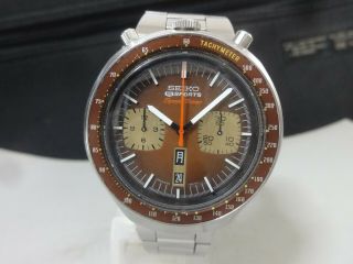 Vintage 1974 Seiko Automatic Watch [5 Sports Speed - Timer] 21j 6138 - 0040