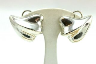 Vtg 80s 925 Silver Designer - Signed Earrings By Angela Cummings Of Tiffany & Co.