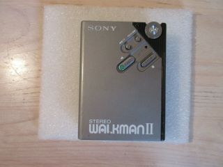 Vintage Sony Wm - 2 Stereo Walkman Cassette Player - Belt -