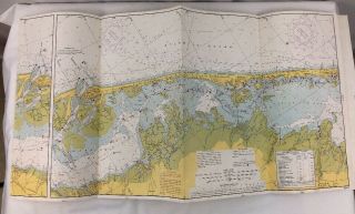 Vintage Nautical Map Chart Sandy Hook To Little Egg Harbor NJ Jan 1965 824 - SC 7