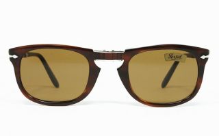 Nos Vintage Sunglasses Persol Ratti 804/t 95 Folding Tortoise Silver Frame 714