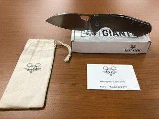 Rare Limited Edition Giant Mouse Gm1 Titanium Framelock Flipper Knife Vox / Anso
