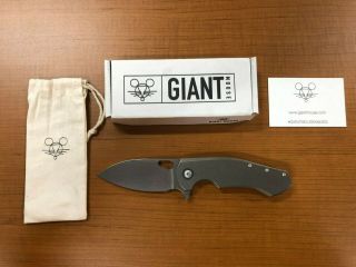 RARE Limited Edition Giant Mouse GM1 Titanium Framelock Flipper Knife VOX / ANSO 2