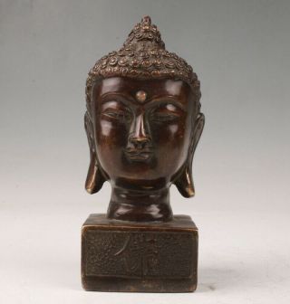 Unique Chinese Old Bronze Handmade Casting Buddha Statue Spiritual Decoration