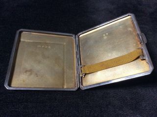 Art Deco Solid Silver Guilloche Enamel Cigarette Case 1909 Deakin & Francis 5