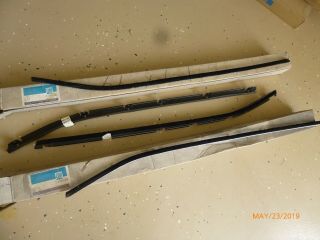1968 Corvette Nos Gm Complete Inner / Outer Window Weatherstrip (fuzzies) Rare