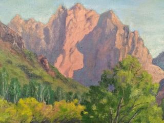 VTG CALIFORNIA LISTED ARTIST AMY DIFLEY BROWN PLEIN AIRE YOSEMITE PAINTING 3