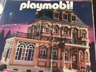 Vintage Playmobil Dollhouse 5300 Victorian Mansion Euc