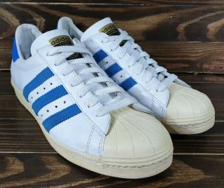 Vintage Adidas Superstar 80s Very Rare Sneackers Size US 8 1/2 2