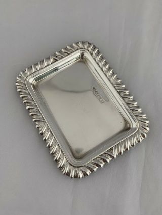 Small Sterling Silver Ring Or Jewellery Dish 1998 Sheffield CARRS OF SHEFFIELD 2