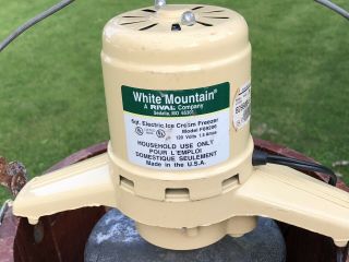 Vintage White Mountain 6 - Quart Electric Ice Cream Freezer Maker Great Bucket 3