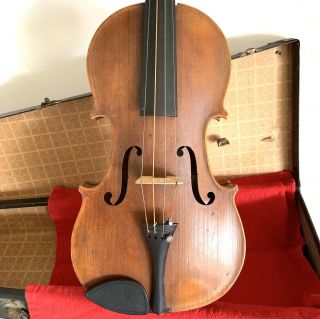 Antique Vintage C.  1920 French Violin Labeled “dupis á Paris” 4/4 Old Estate Item